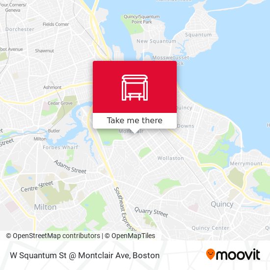 W Squantum St @ Montclair Ave map