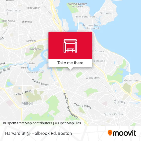 Harvard St @ Holbrook Rd map