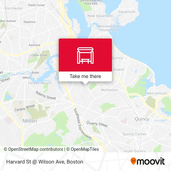 Harvard St @ Wilson Ave map