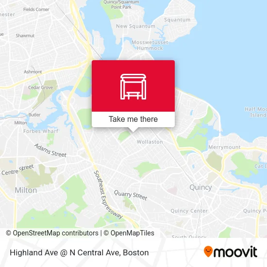 Highland Ave @ N Central Ave map