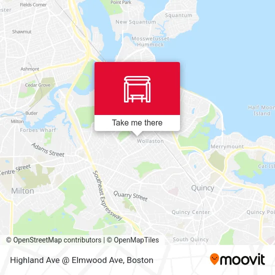 Highland Ave @ Elmwood Ave map