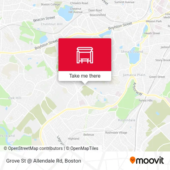 Grove St @ Allendale Rd map