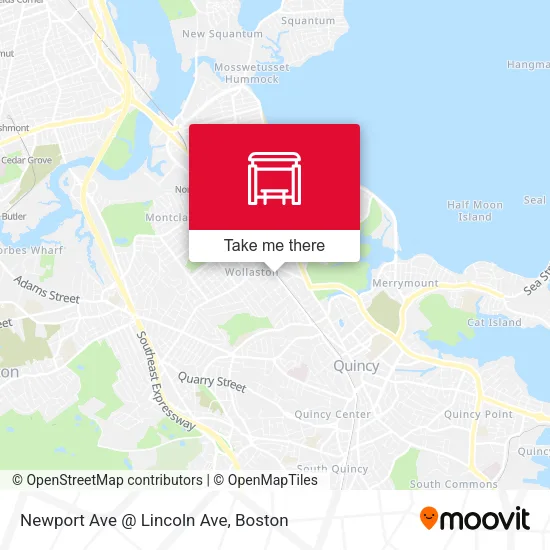 Newport Ave @ Lincoln Ave map