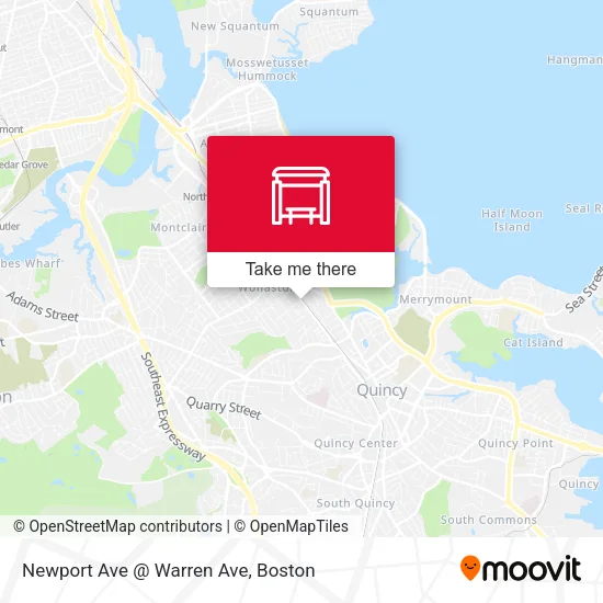 Newport Ave @ Warren Ave map