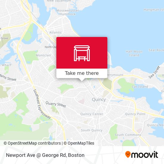 Newport Ave @ George Rd map