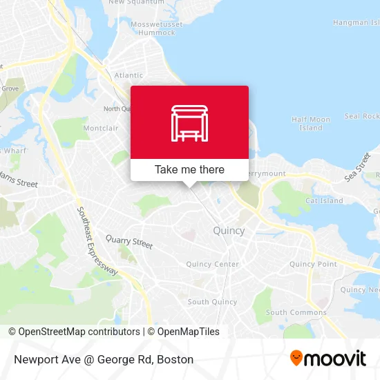 Newport Ave @ George Rd map