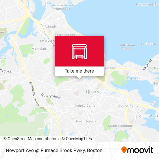 Newport Ave @ Furnace Brook Pwky map