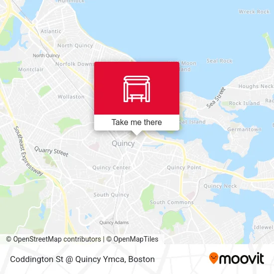 Mapa de Coddington St @ Quincy Ymca