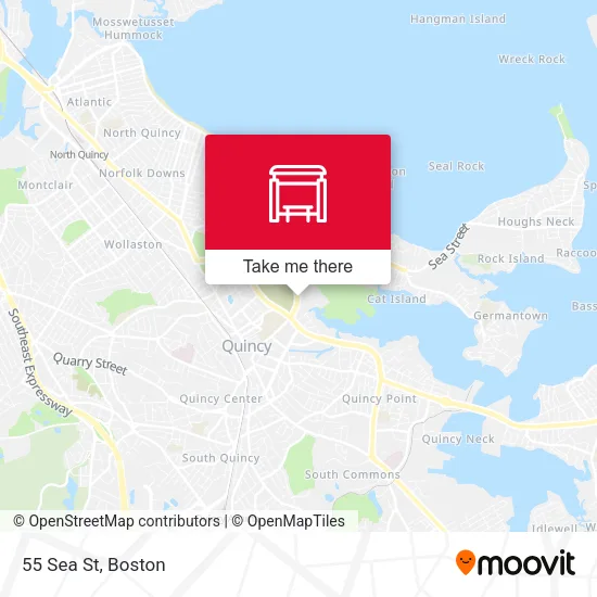 55 Sea St map