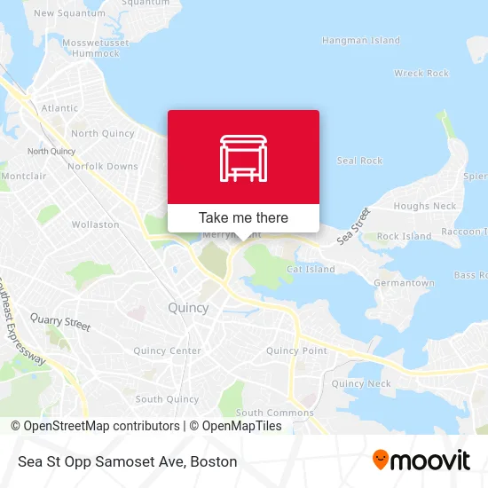 Sea St Opp Samoset Ave map