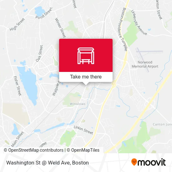 Washington St @ Weld Ave map