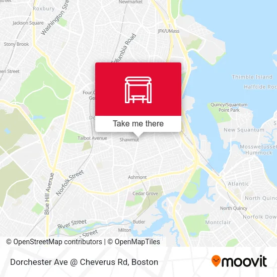 Dorchester Ave @ Cheverus Rd map
