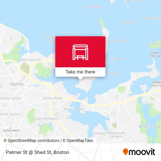 Palmer St @ Shed St map