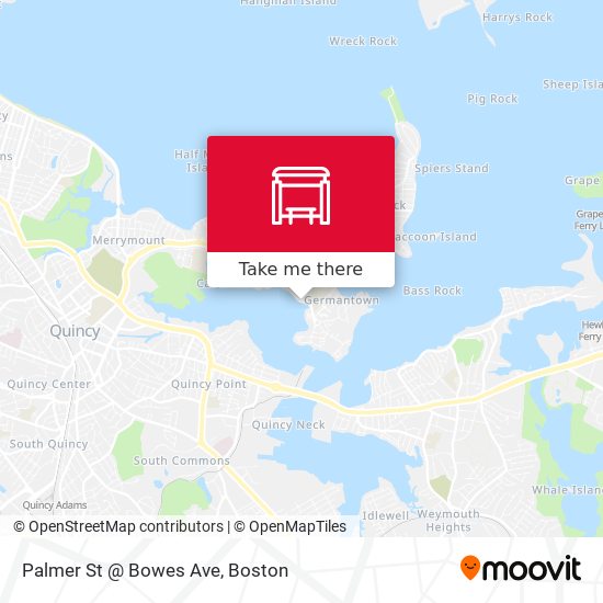 Mapa de Palmer St @ Bowes Ave