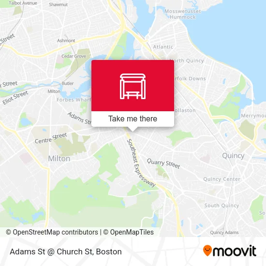 Mapa de Adams St @ Church St