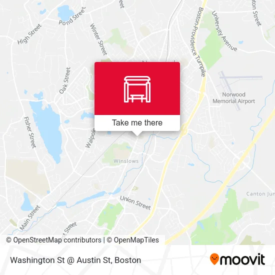 Washington St @ Austin St map