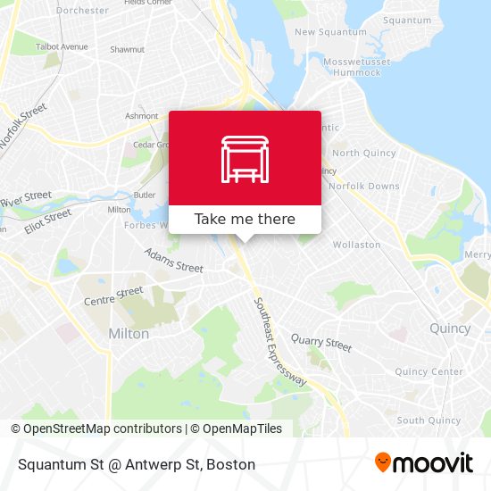 Squantum St @ Antwerp St map