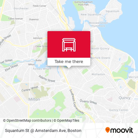 Squantum St @ Amsterdam Ave map