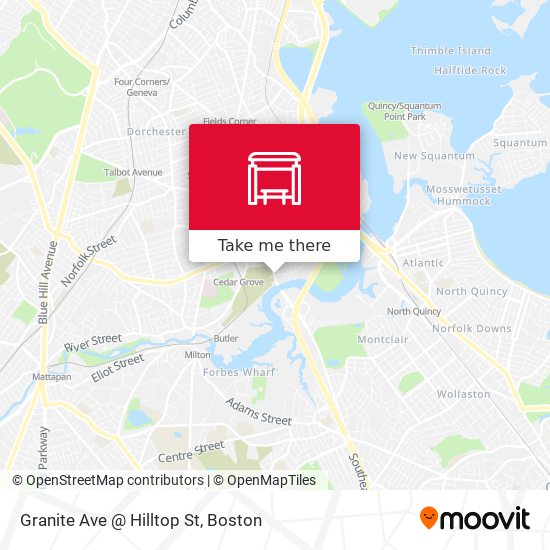 Mapa de Granite Ave @ Hilltop St