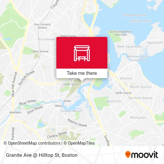 Granite Ave @ Hilltop St map