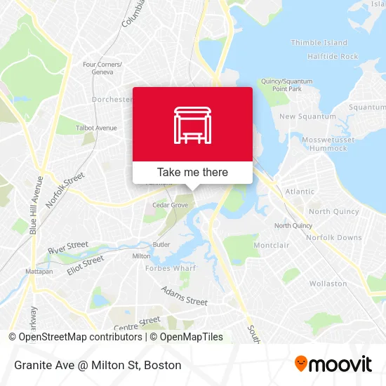 Mapa de Granite Ave @ Milton St