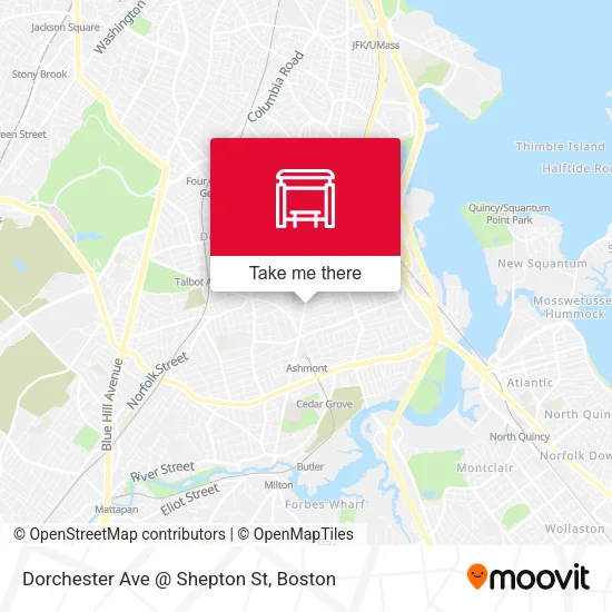 Dorchester Ave @ Shepton St map