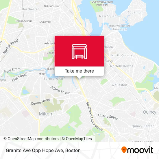 Granite Ave Opp Hope Ave map