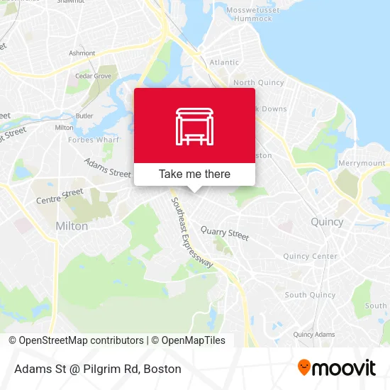 Mapa de Adams St @ Pilgrim Rd