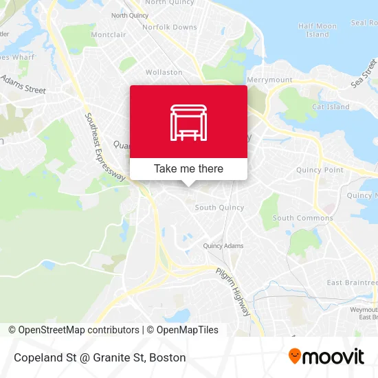 Mapa de Copeland St @ Granite St