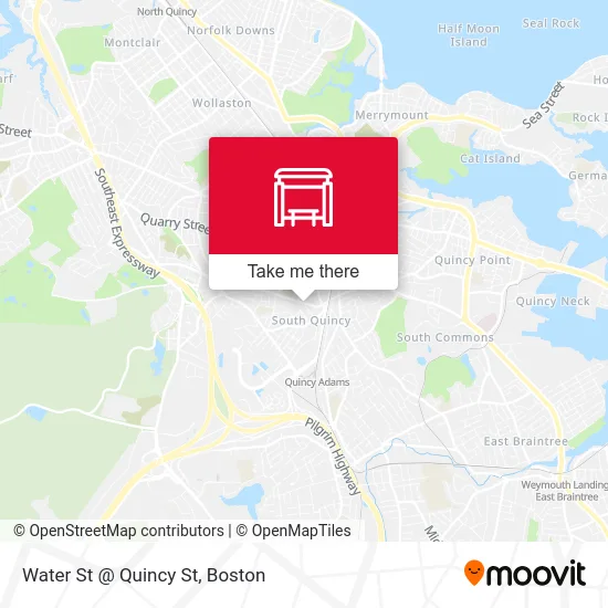 Water St @ Quincy St map
