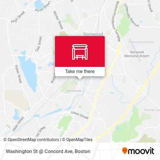 Mapa de Washington St @ Concord Ave