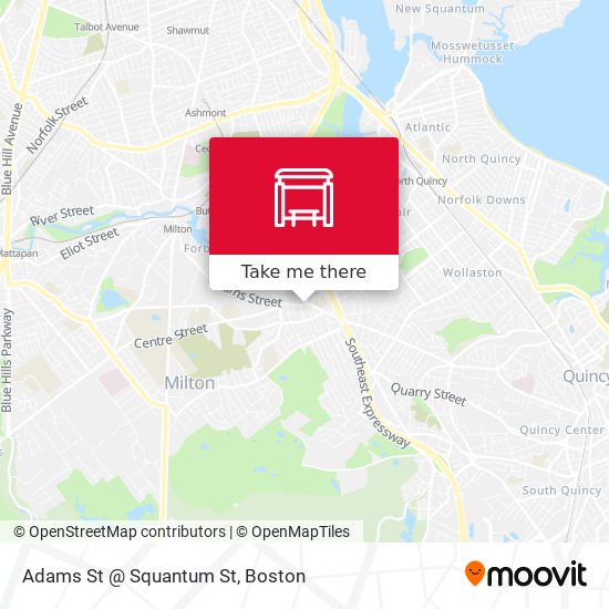 Mapa de Adams St @ Squantum St