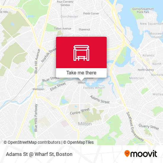 Adams St @ Wharf St map