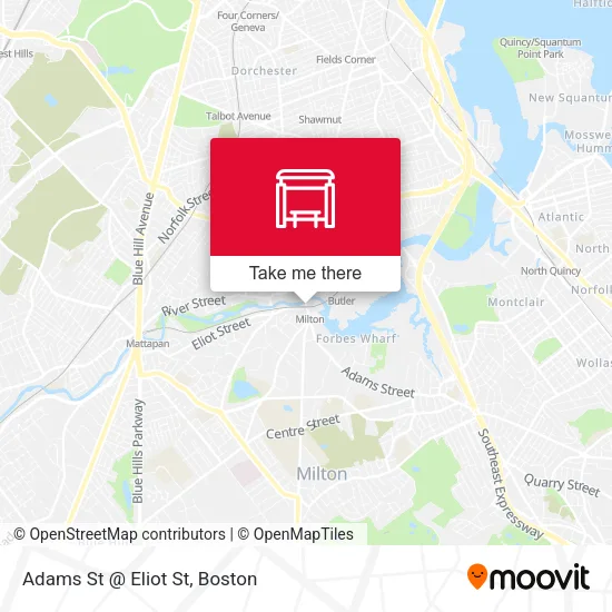 Adams St @ Eliot St map