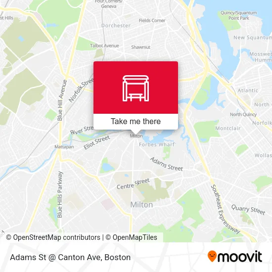 Mapa de Adams St @ Canton Ave