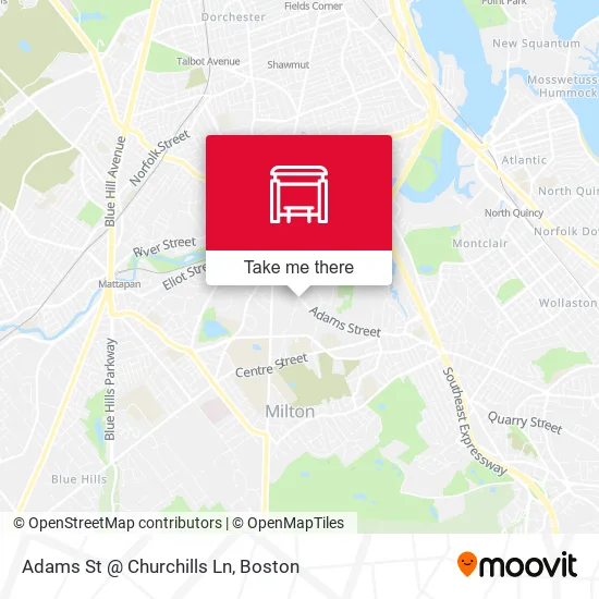 Adams St @ Churchills Ln map