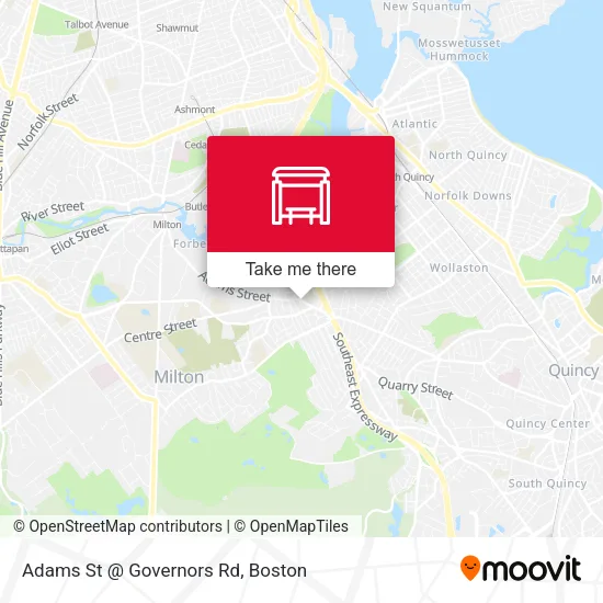 Adams St @ Governors Rd map