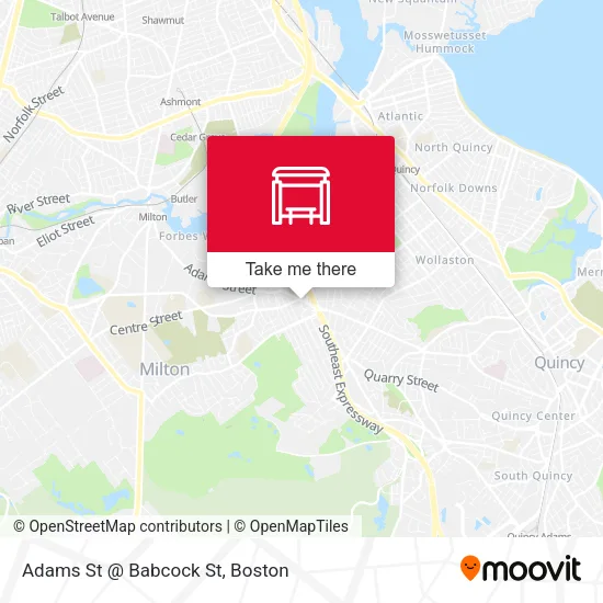 Mapa de Adams St @ Babcock St