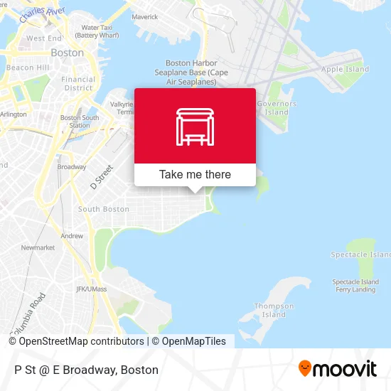 Mapa de P St @ E Broadway