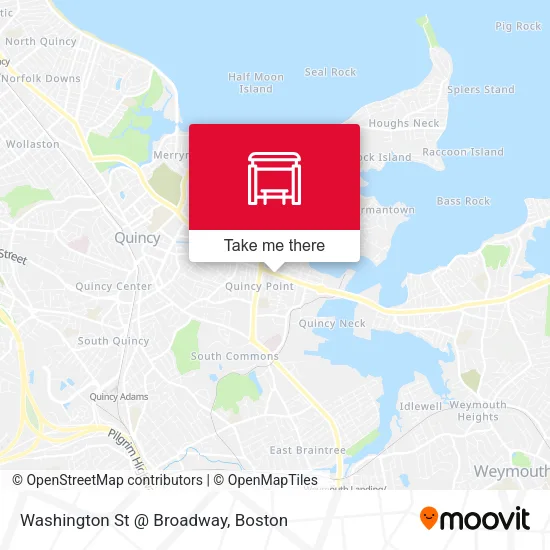 Washington St @ Broadway map