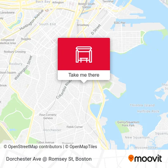 Dorchester Ave @ Romsey St map