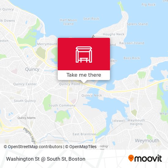 Mapa de Washington St @ South St
