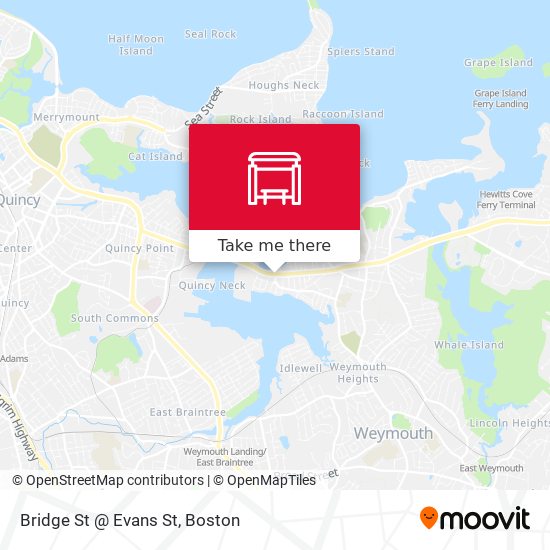 Mapa de Bridge St @ Evans St