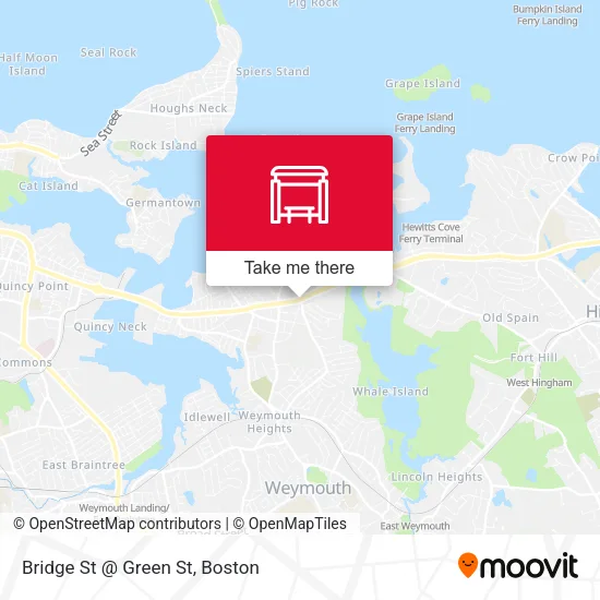 Bridge St @ Green St map