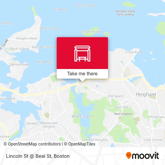 Lincoln St @ Beal St map