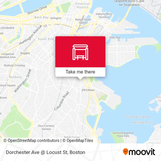 Dorchester Ave @ Locust St map