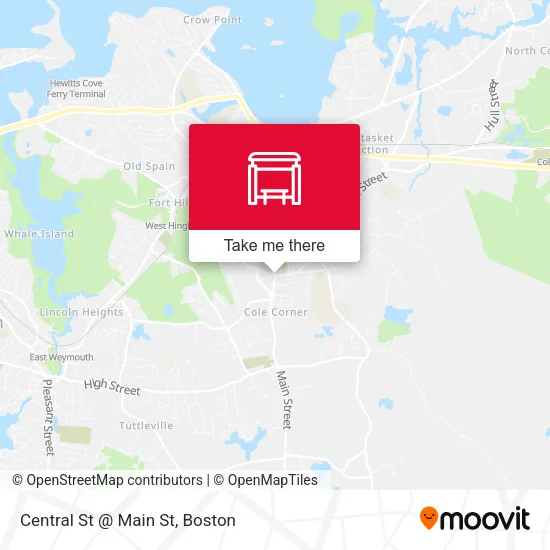 Central St @ Main St map
