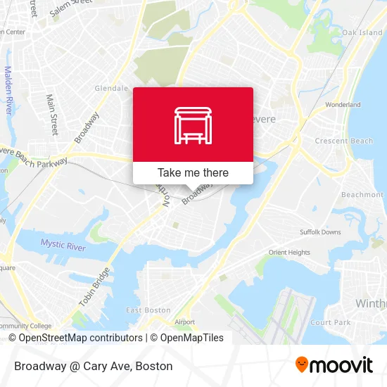 Mapa de Broadway @ Cary Ave