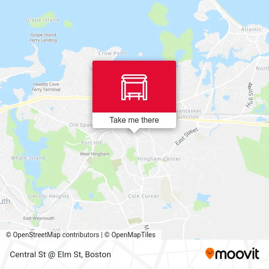 Central St @ Elm St map