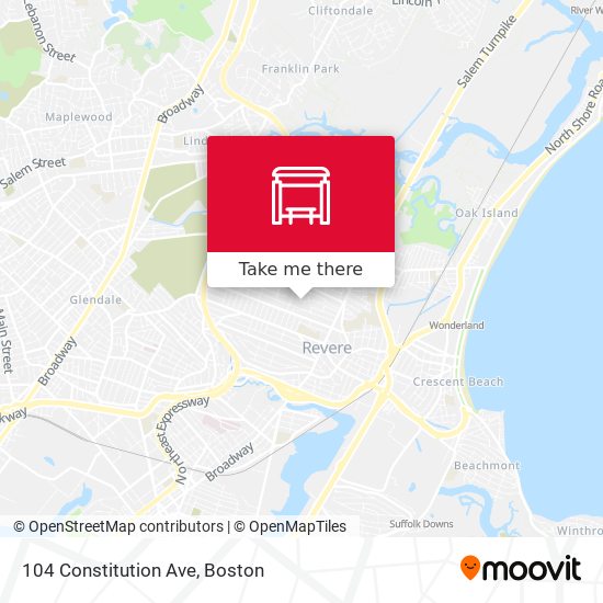 Mapa de 104 Constitution Ave